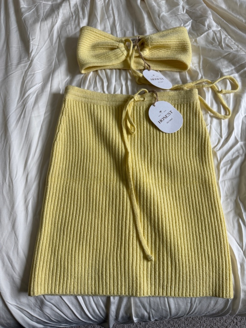 Yellow skirt and top